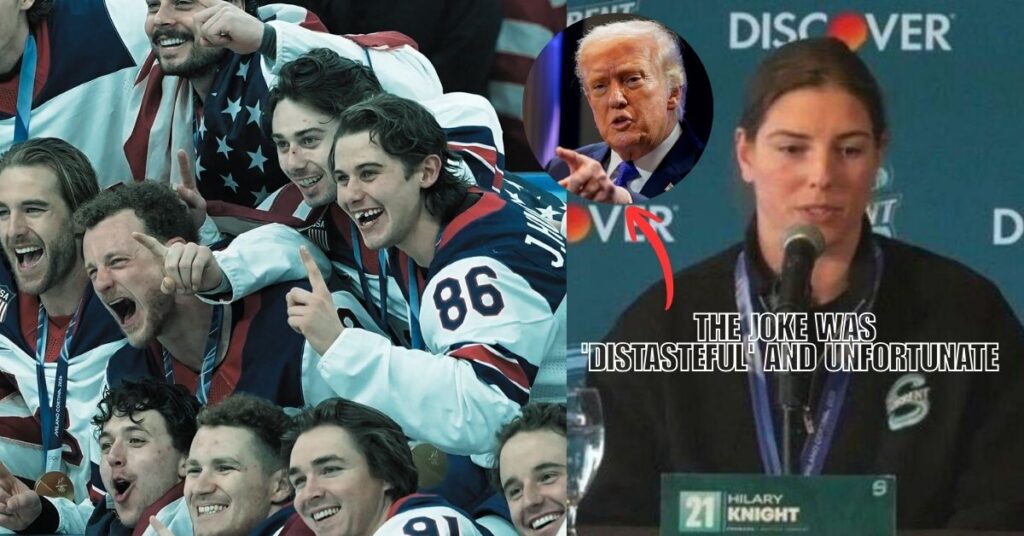 Hilary Knight Reply to Trump Comment ‘Distasteful’ After Viral Men’s Hockey Call what was Hilary Knight Reply to Trump